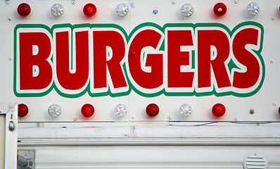 Image showing BURGERS Sign