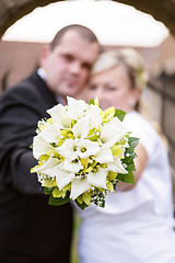 Image showing beautiful young wedding couple