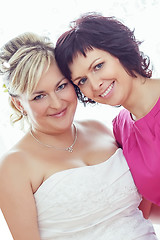 Image showing Beautiful bride and her sister
