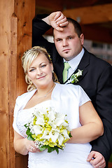 Image showing beautiful young wedding couple