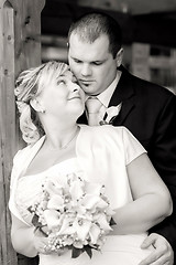 Image showing beautiful young wedding couple