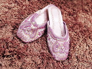 Image showing Pink slippers