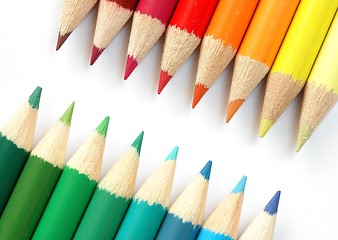 Image showing Colored Pencils Macro