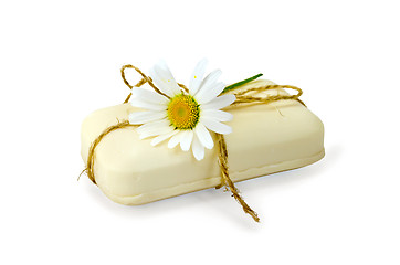 Image showing Soap white with chamomile