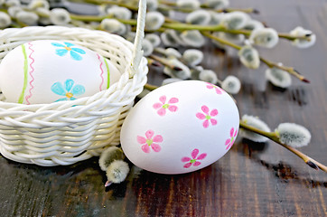 Image showing Easter egg painted with a pattern