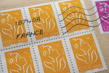 Image showing French stamps