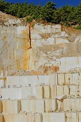 Image showing Thassos white marble quarry