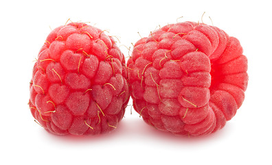 Image showing Fresh raspberries