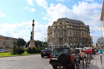 Image showing Monument of poet Adam Mickiewicz in Lvov