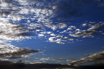 Image showing Sky with clouds at nice summer evening 