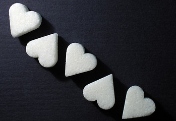 Image showing sugar - cube /club, spades, diamond, heart/