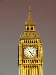 Image showing Retro looking Big Ben