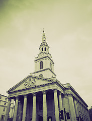 Image showing Vintage sepia St Martin church, London