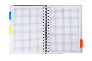 Image showing Open notebook