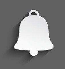 Image showing White 3d Christmas bell