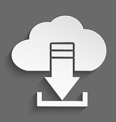 Image showing White cloud download 3d