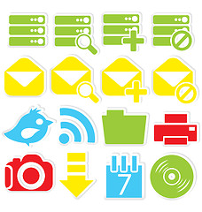 Image showing Internet icons database