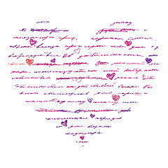 Image showing Heart illustration. Love. Vector background.