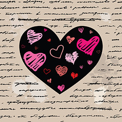 Image showing Heart illustration. Love. Vector background.