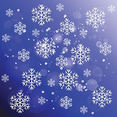 Image showing abstract snowflakes