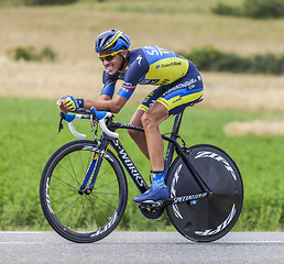 Image showing The Cyclist Alberto Contador