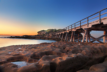 Image showing Sunrise at Bare Island, Australia