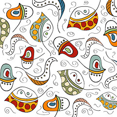 Image showing seamless pattern with leaf