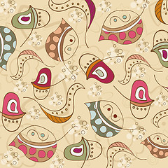 Image showing seamless pattern with leaf