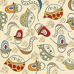 Image showing  seamless pattern with leaf