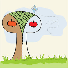 Image showing stylized vector tree