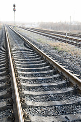 Image showing  railroad to horison