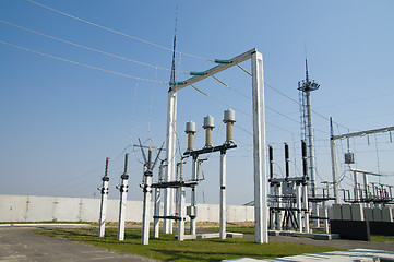 Image showing part of high-voltage substation