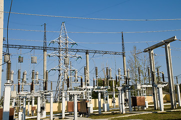 Image showing part of high-voltage substation