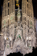 Image showing Sagrada Familia in Barcelona