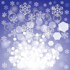 Image showing blue xmas background