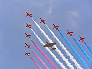 Image showing Planes flying in formation