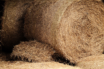 Image showing hay bales in a field ( detail )