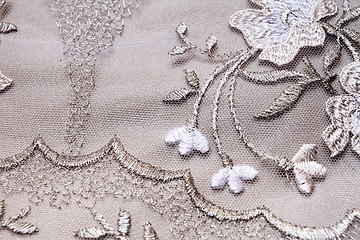 Image showing Silver textile