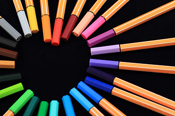 Image showing Pens in the form of heart