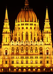 Image showing Budapest Parliament building (detail)