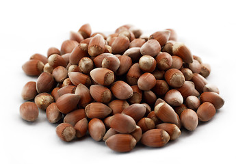 Image showing Tasty hazelnuts, close up