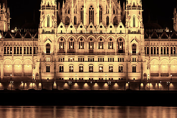 Image showing Budapest Parliament building (detail)