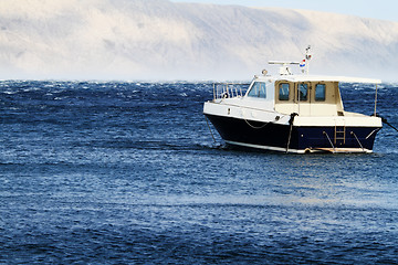 Image showing Small motorboat 
