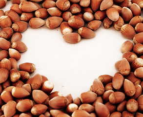 Image showing Tasty hazelnuts, close up