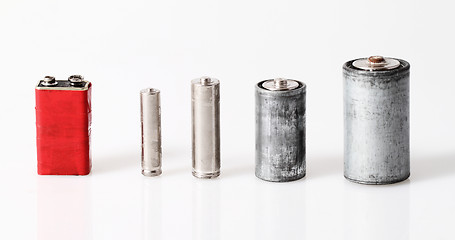 Image showing Old batteries