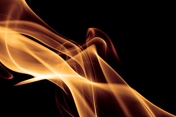 Image showing Golden smoke