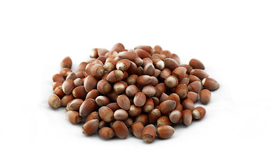 Image showing Tasty hazelnuts, close up