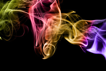 Image showing Multicolored smoke