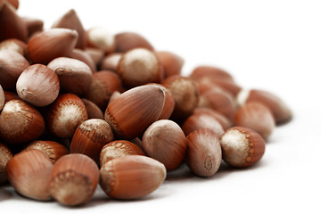 Image showing Tasty hazelnuts, close up