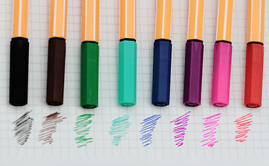 Image showing Color pens